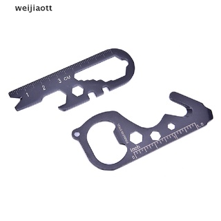 weijiaott Outdoor Multi-function Tool Card Opener Keychain With Multi-purpose Gadgets Tool WT