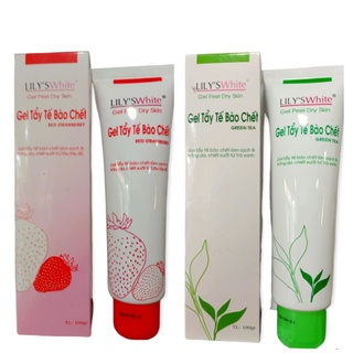 Gel Tẩy Tế Bào Chết Lily's White Trà Xanh Dâu Tây