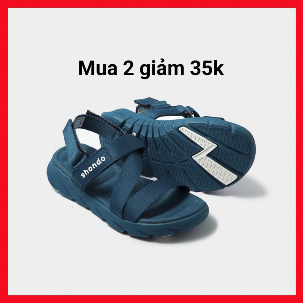 ( SOdeep) Giày Sandals Màu Xanh SHONDO|Shat F6 Sport - F6S303 *