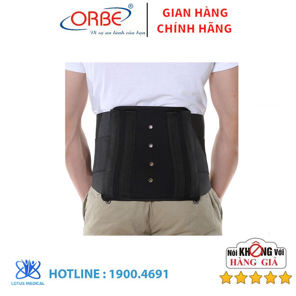 Đai thắt lưng ORBE hợp kim nhôm - Cố định vùng thắt lưng, ổn định vùng thắt lưng sau chấn thương.