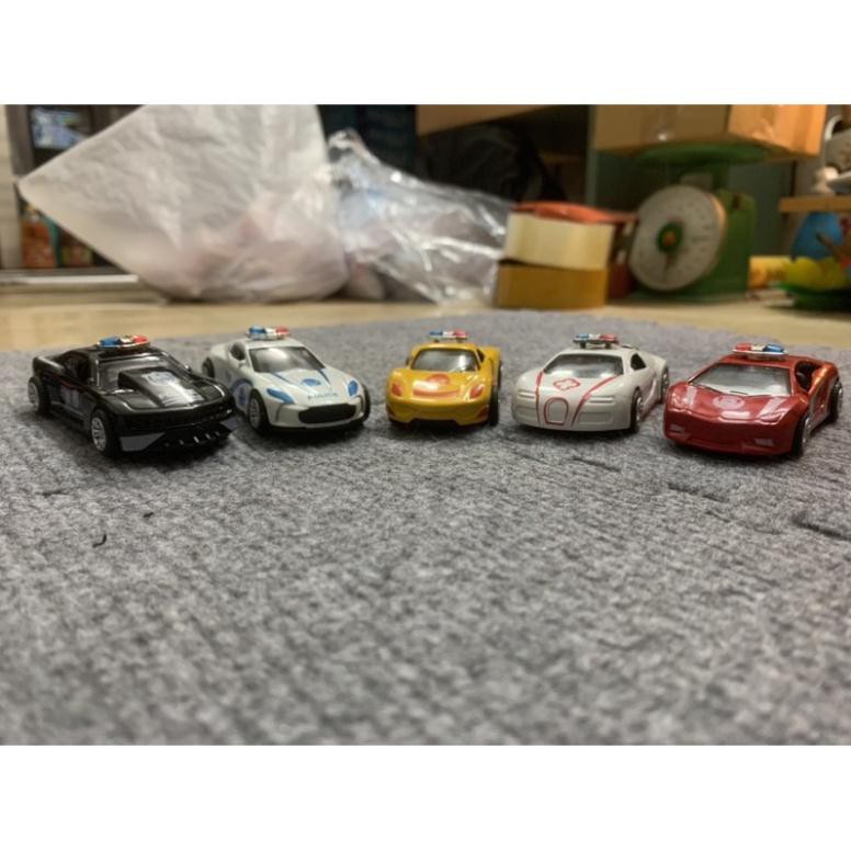Set 5 Ô Tô Cảnh Sát Đồ Chơi Bằng Kim Loại