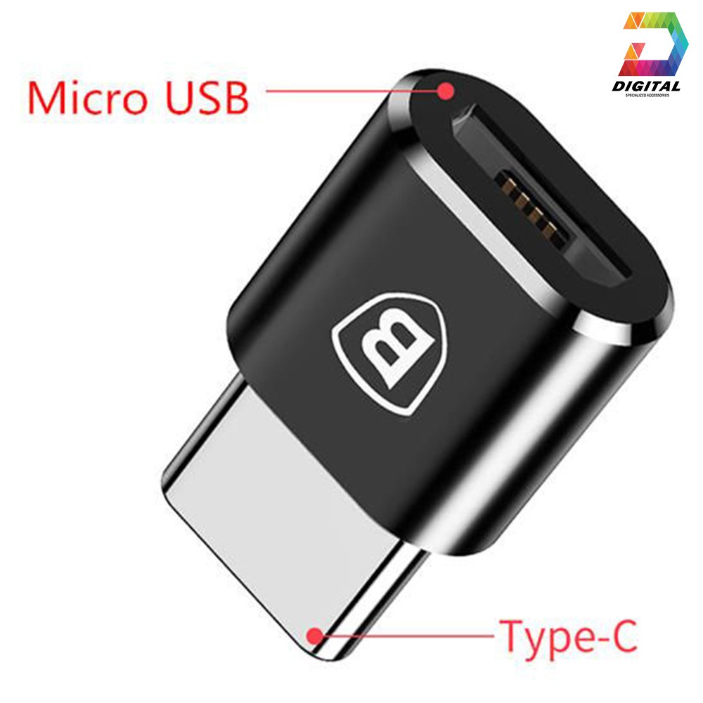 Đầu Chuyển Micro USB Sang Type-C Baseus Chính Hãng