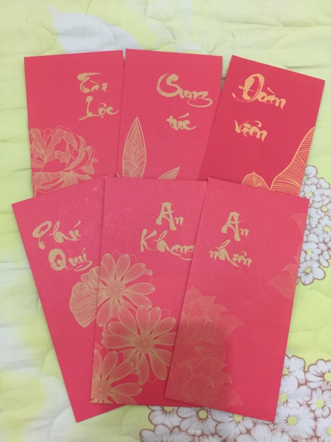 Bao lì xì tết mẫu 2019