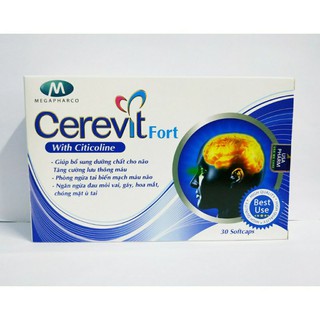 ✅ CEREVIT FORT Tăng Cường Máu Não, Ngừa Tai Biến(30 Viên)