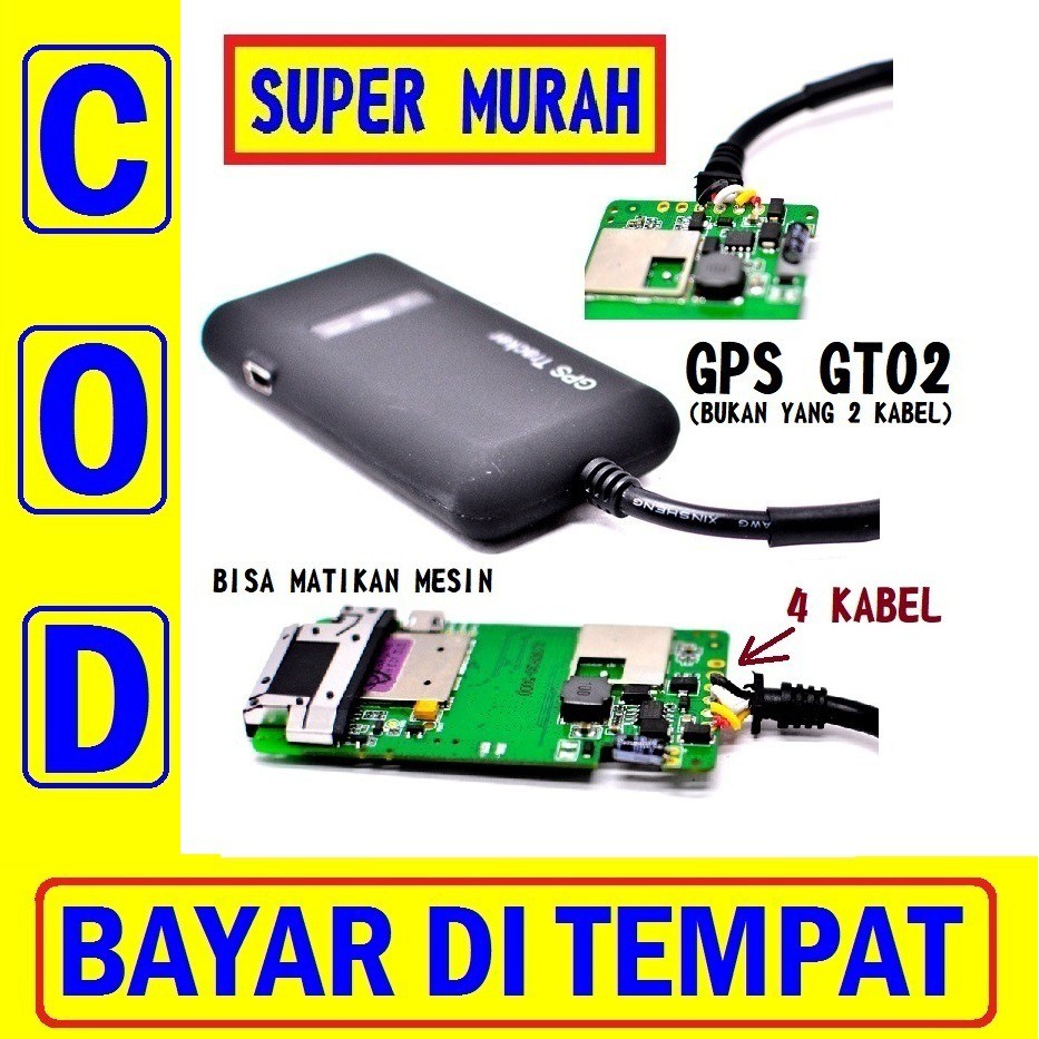 Thiết Bị Định Vị Gps Gt02a 4 Dây Gt02 Cho Xe Hơi