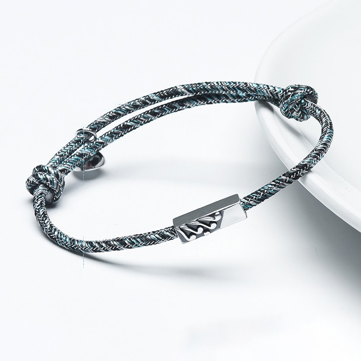 Vòng Tay Đôi Dây Dệt Thủ Công Núi &amp; Biển - LTD01 - Bảo Ngọc Jewelry