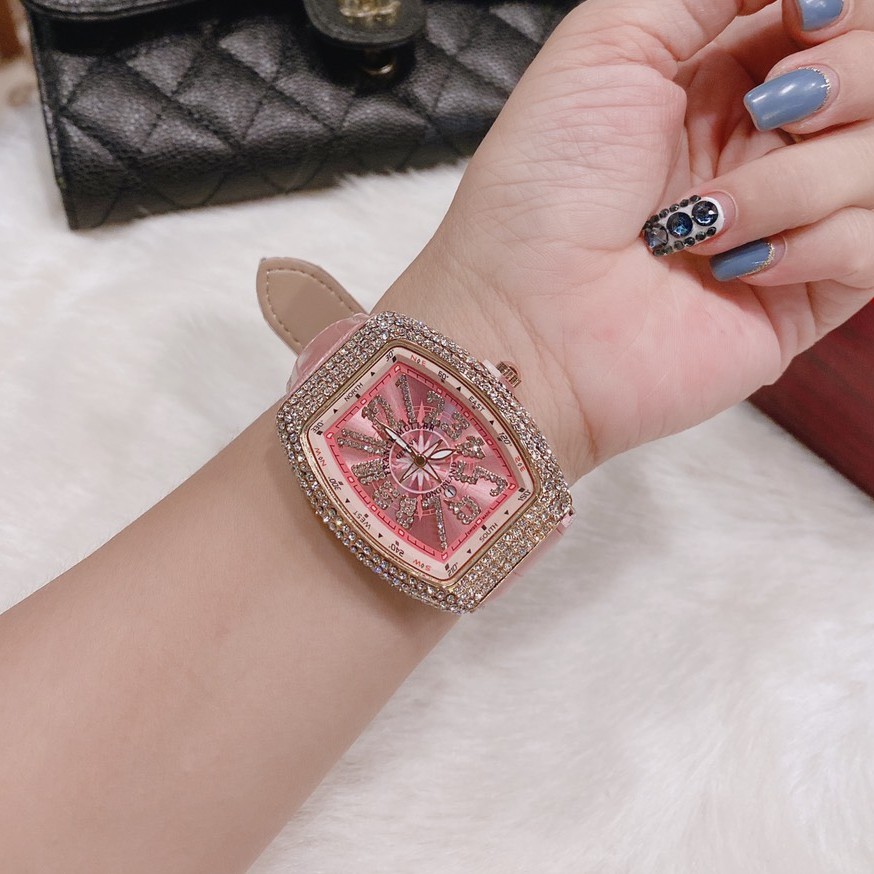 Đồng hồ Nữ Franck muller dây da, phiên bản sắc màu, hàng full box, thẻ bào hành 12 tháng - Dongho.franck.muller | BigBuy360 - bigbuy360.vn