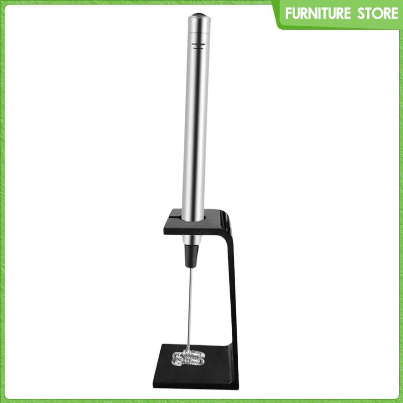 Máy Đánh Trứng / Khuấy Tạo Bọt Cà Phê Chạy Bằng Pin Có Giá Đỡ Mini Cho Cappuccino Matcha