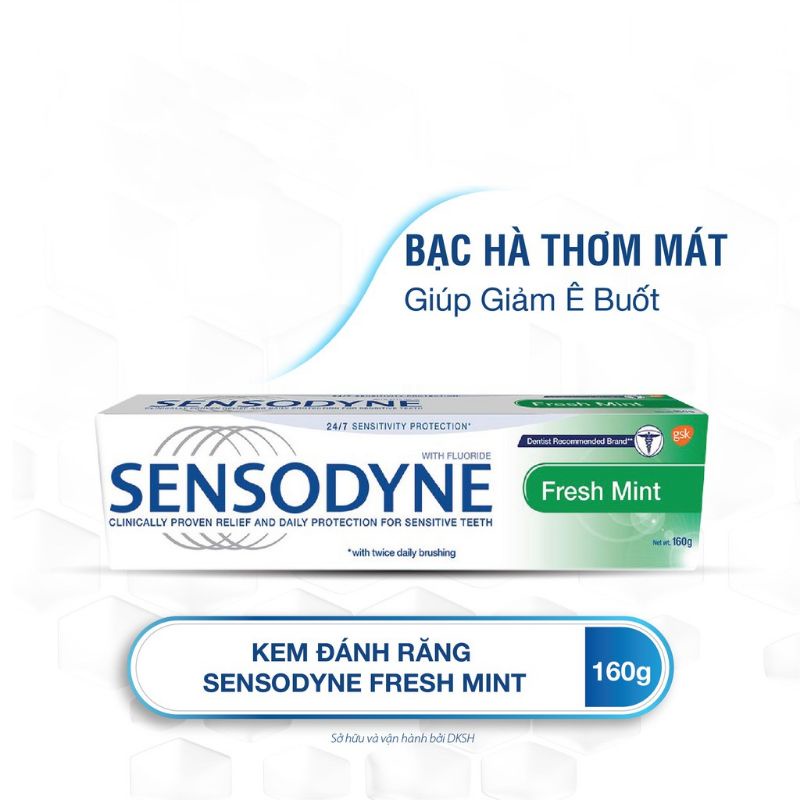 (Hàng Thái) Kem đánh răng Sensodyne Fresh mint 160g