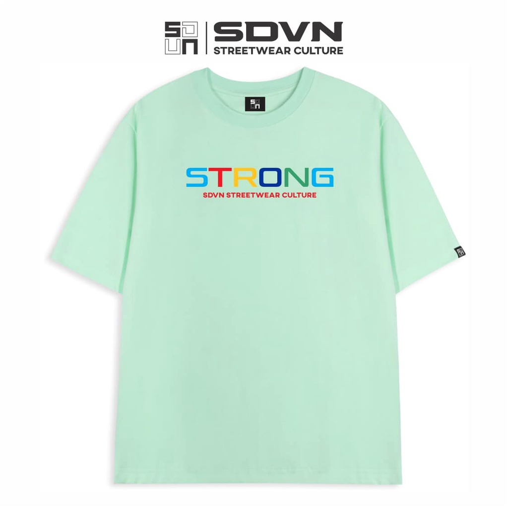 Áo Thun Unisex Nam Nữ Form Rộng SDVN STRONG