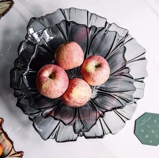 Set đĩa thuỷ tinh đựng hoa quả