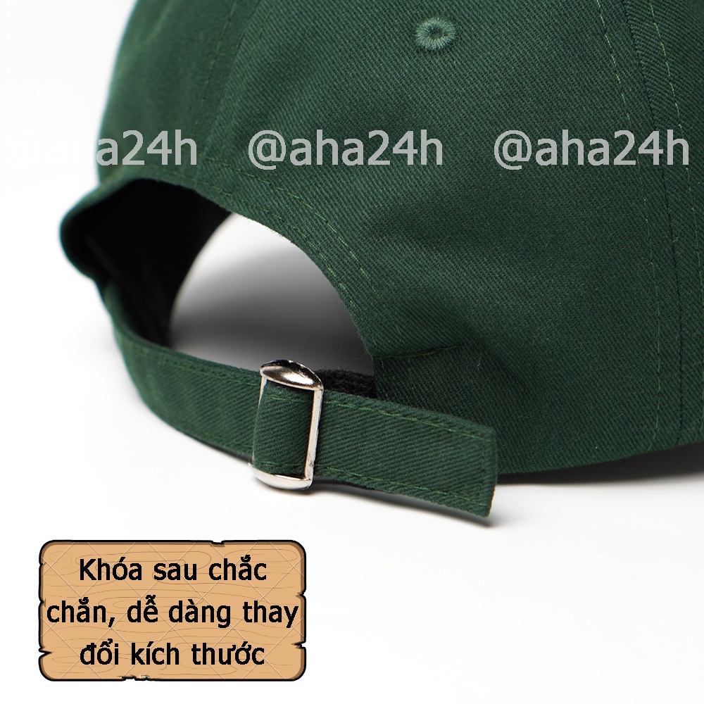 Mũ lưỡi trai kaki thêu chữ PEACEFUL phong cách nón kết nan nữ AH1677