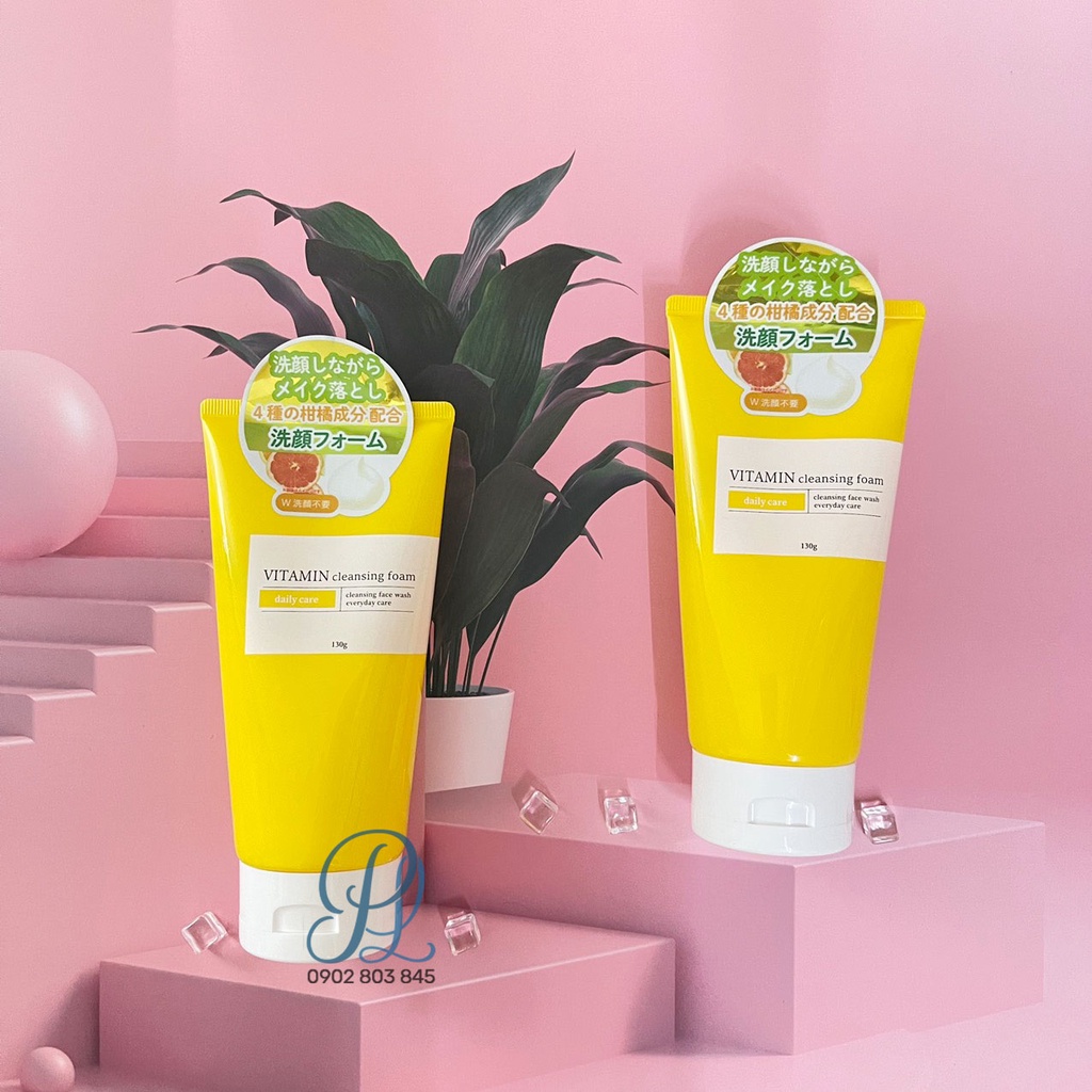 Sữa Rửa Mặt Hàng Ngày Chiết Xuất Vitamin Cleansing Foam 130g