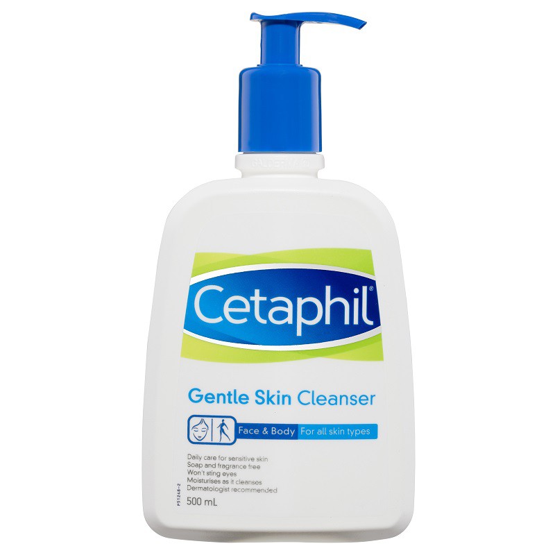 Cetaphil Gentle Skin Cleanser Face & Body - Sữa rửa mặt dịu nhẹ cho da (500mL - 591mL)