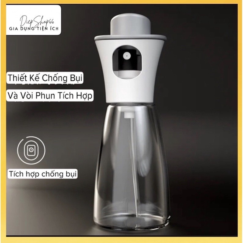 Bình xịt dầu ăn tiện ích, chai xịt dầu ăn gia vị LIQIUD 100ml đa năng