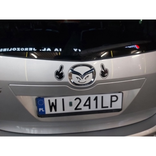 Miếng Dán Phản Quang Họa Tiết Vui Nhộn Trang Trí Xe Hơi Mazda 2 / 3 / 6 CX-30 CX-4 / 5 Axela Atenza