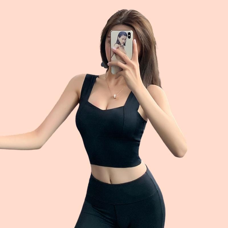 Áo Bra Ren 2 Dây Bảng To, Áo Lót Su Đẹp Thể Thao Dáng Dài [Có Mút Ngực] - 123