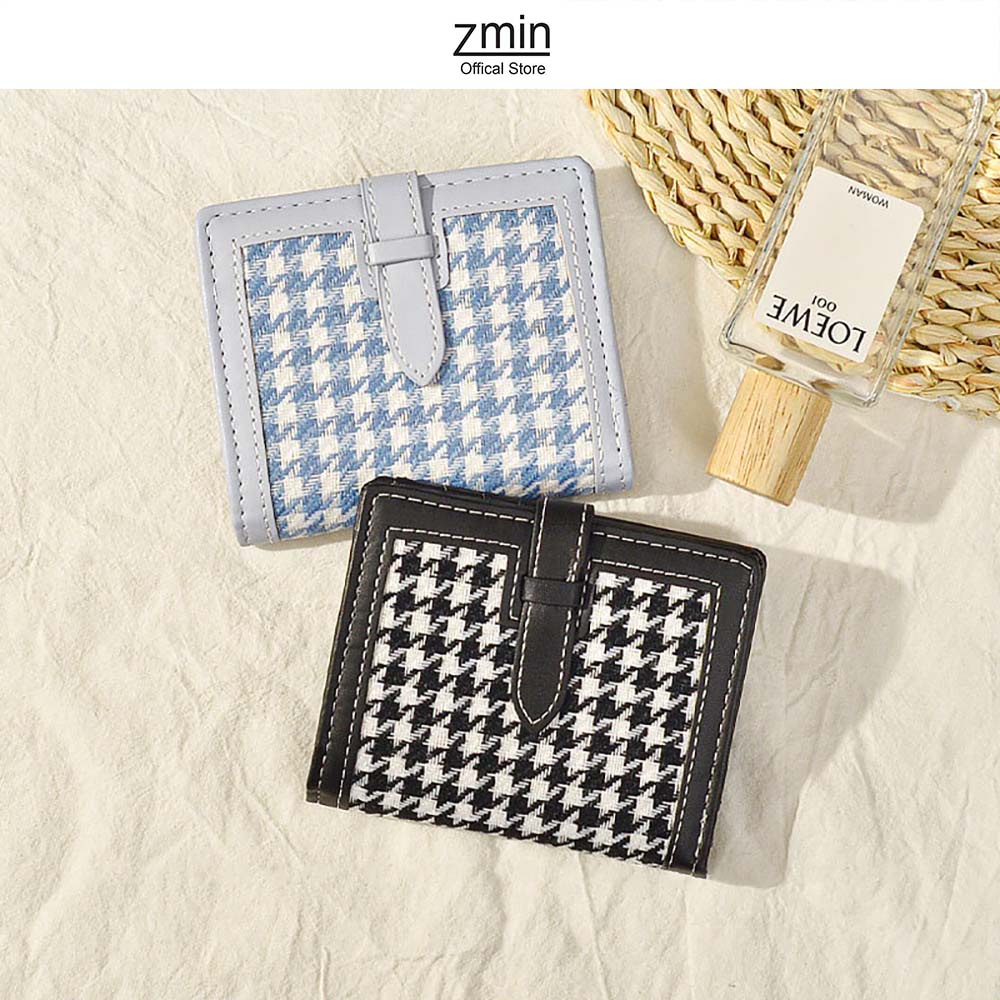 Ví bóp nữ đựng tiền mini cầm tay Zmin, chất liệu da PU cao cấp - V055
