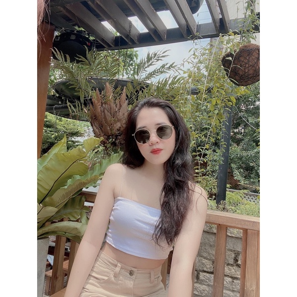 Áo hai dây nữ chất cotton mềm mịn co giãn nhiều màu