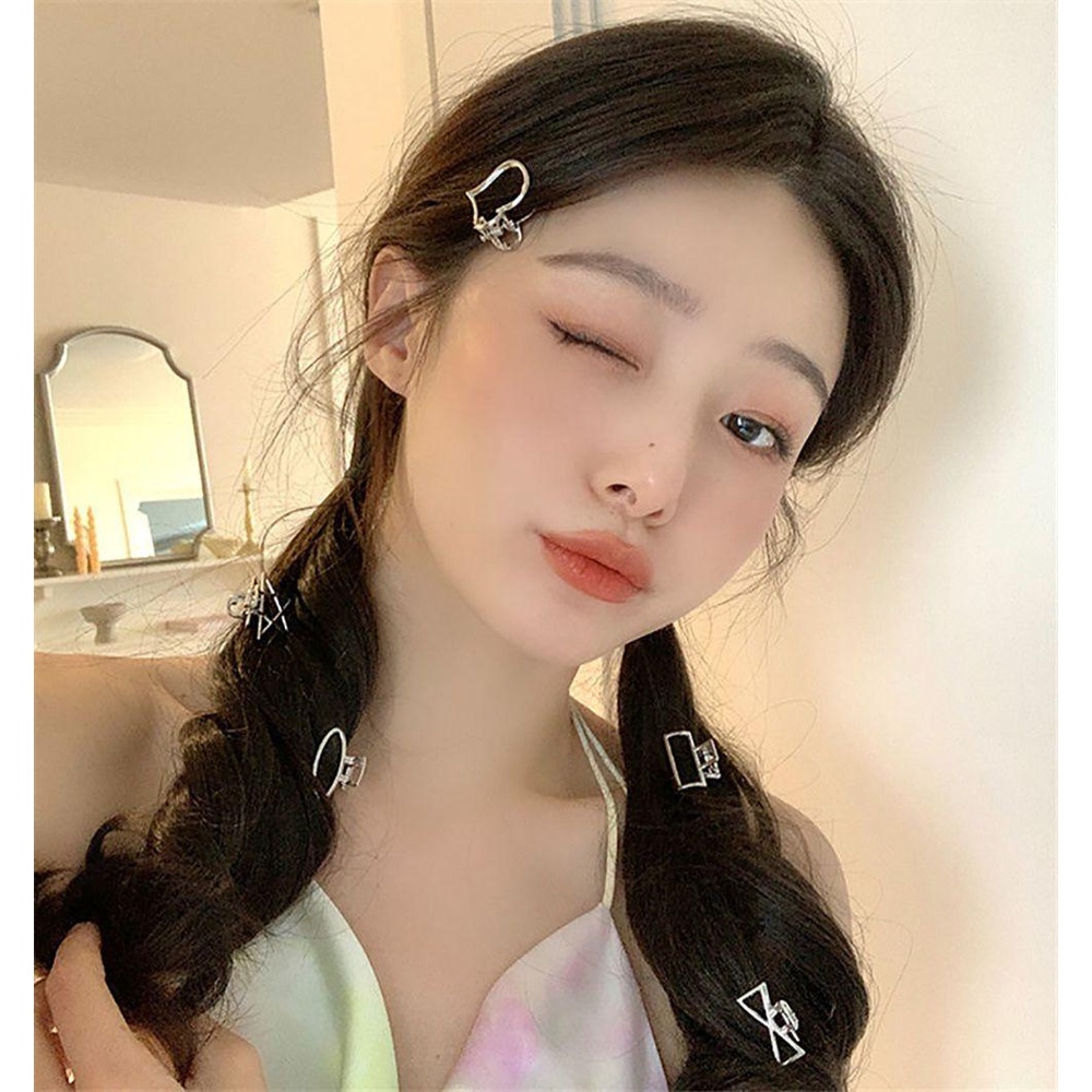 TWINKLE Kẹp Tóc Càng Cua Đính Nơ Kim Loại Thời Trang Ngọt Ngào Cho Nữ