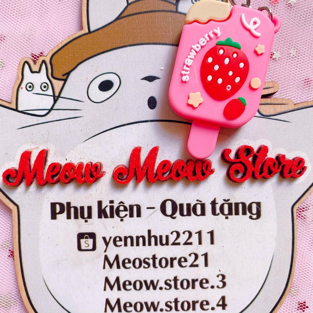 ❣️Ảnh MeowMeow❣️Móc Chìa Khoá Que Kem- Móc Khoá Que Kem❣️