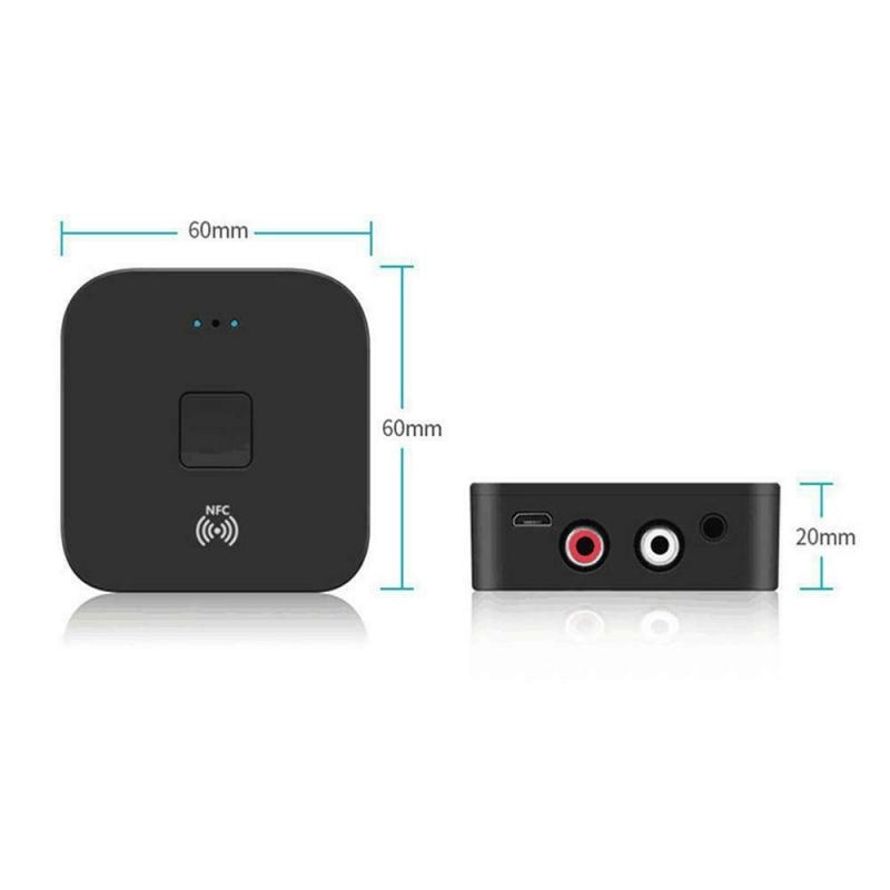 Đầu thu sóng âm thanh Bluetooth 5.0 3.5mm + 2rca Aptx cho loa Nfc