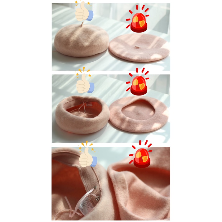 Mũ beret Mềm Thoáng Khí Họa Tiết Trái Cây Thời Trang Xuân Hè Cho Nữ