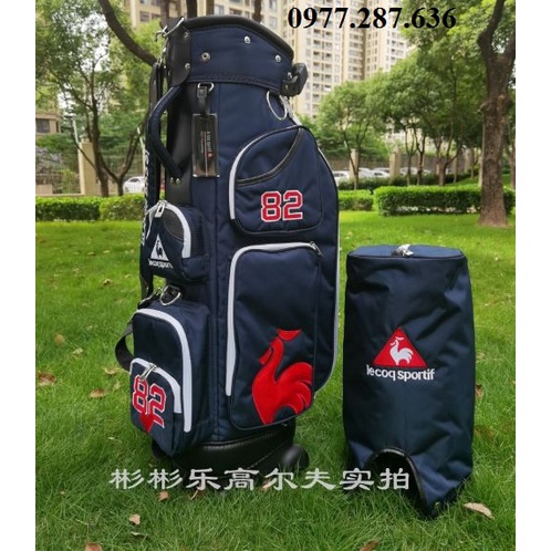 Túi gậy golf có bánh xe vải dù chống nước LeCoq Sportif chống xước chắc chắn shop GOLF PRO TM029