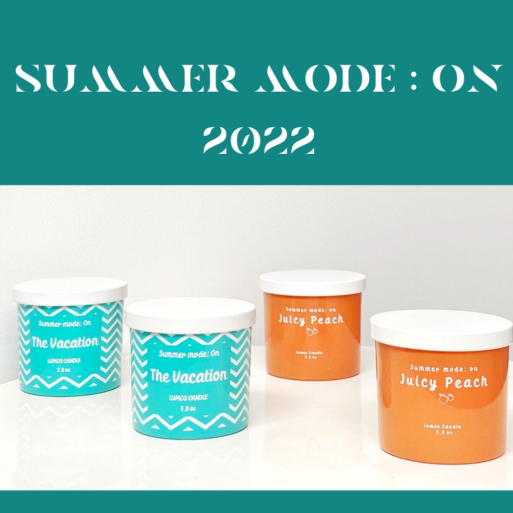 Nến Thơm Cao Cấp Lumos  Bộ 3 Sắc Màu cho Mùa Hè thêm sôi động–NT35.1 - Nến trang trí / thư giãn - Đạt tiêu chuẩn Quốc Tế