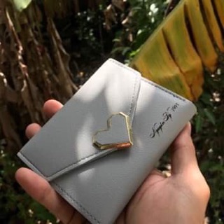 VÍ DA NỮ MINI KHẮC TÊN KHOÁ TIM