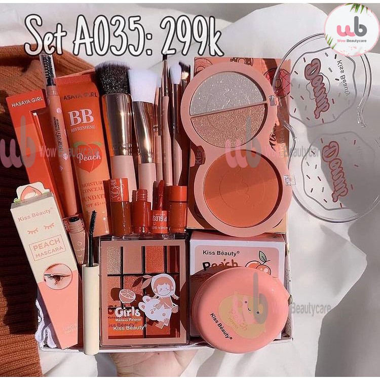 Bộ Trang Điểm Wow Beauty [Chính Hãng] gồm 08 món Makeup cơ bản đầy đủ cho các bạn Nữ sinh viên,văn phòng.