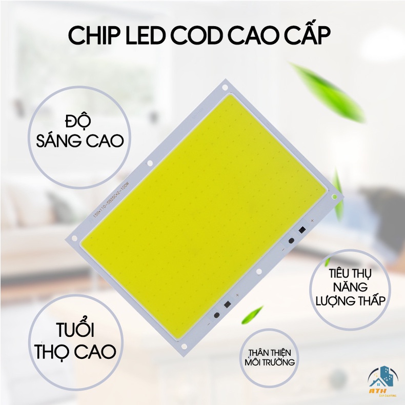 Đèn pha led ngoài trời điện 220v công xuất 50W,100w,200w  ATH LIGHTING chiếu sáng biển quảng cáo nhà xưởng, sân bóng