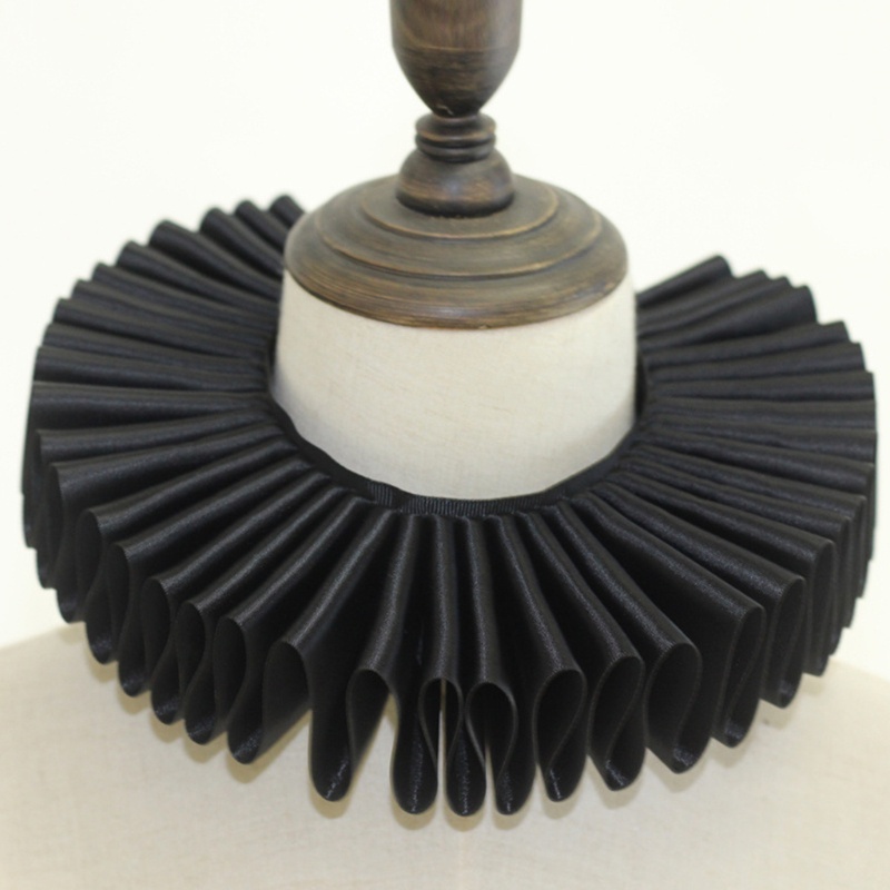 Vòng Cổ Choker Hóa Trang Chú Hề Bằng Satin Phong Cách Elizabethan Cổ Điển