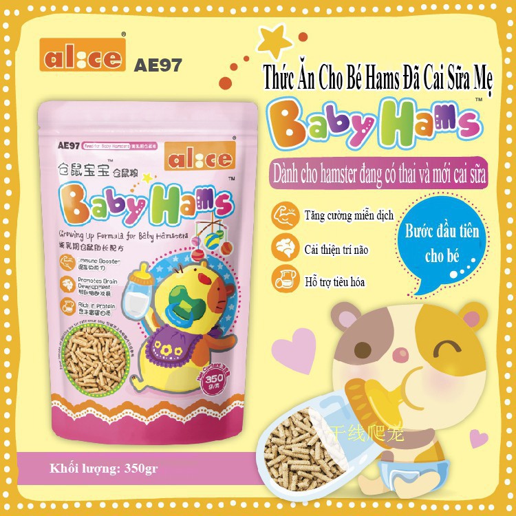 pellet sữa cho hamster baby và bà bầu hiệu Alice