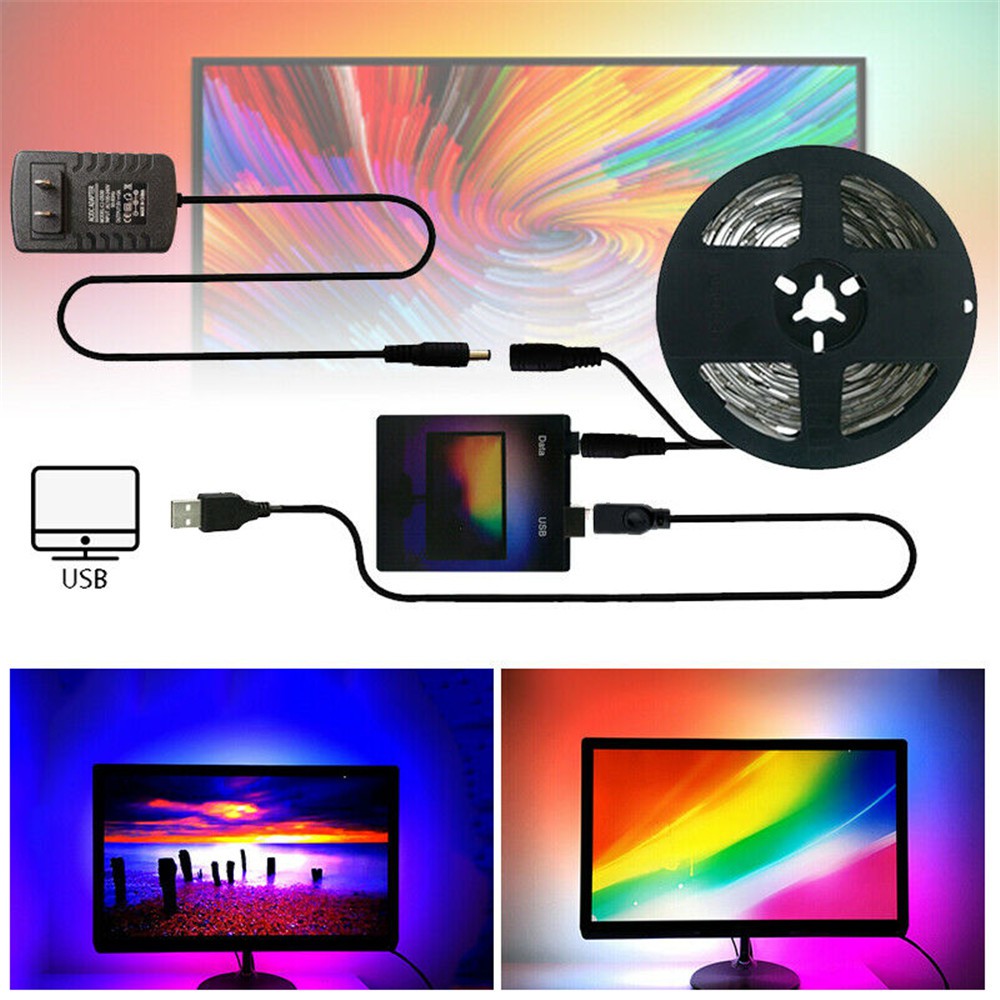 Dây Đèn LED USB WS2812B Trang Trí Nền TV Chất Lượng Tốt