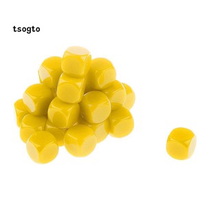 Set 20 Viên Xí Ngầu Trơn 6 Mặt 16mm
