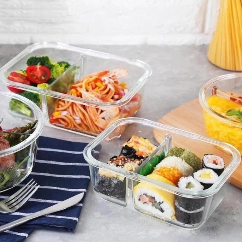 Hộp thuỷ tinh Lock&amp;Lock chia 2 ngăn 1050ml LLG447D