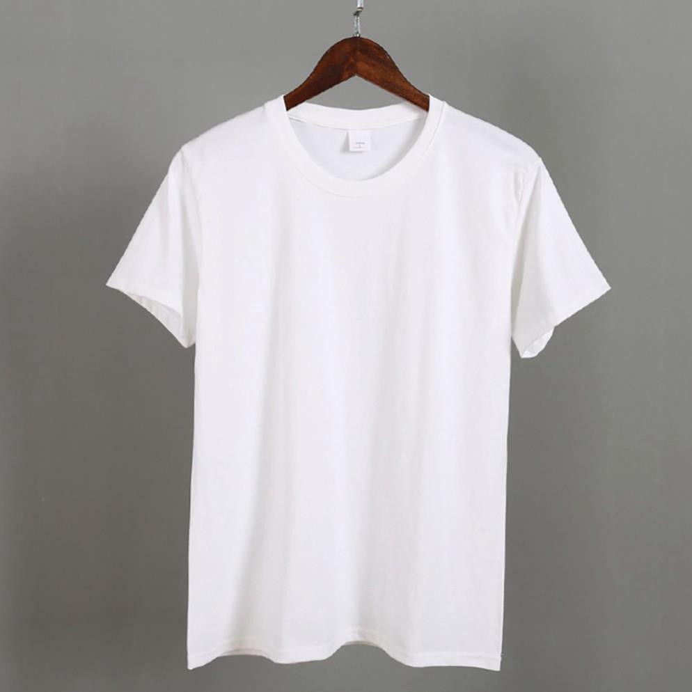 Áo thun Unisex trơn ngắn tay không cổ, áo phông trơn nam nữ Full Size 2 màu đen trắng ྇ aa