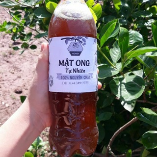1 Lít Mật Ong Nguyên Chất Mật Hoa Nhãn Đủ 1.4 Kg