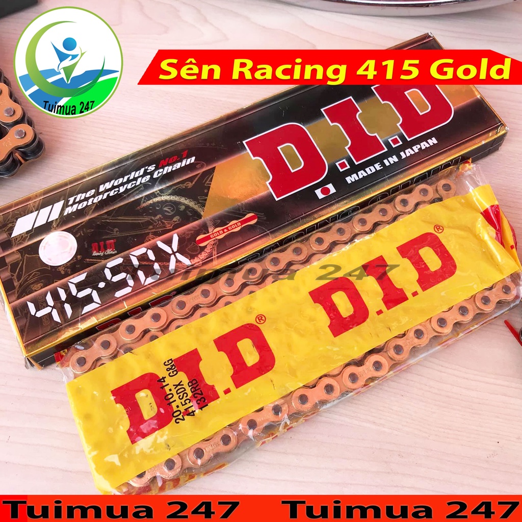 Sên DID Japan Gold Racing 415SDX-140RB xe Winner, Exciter, Sonic, Raider, Satria, Wave, Dream