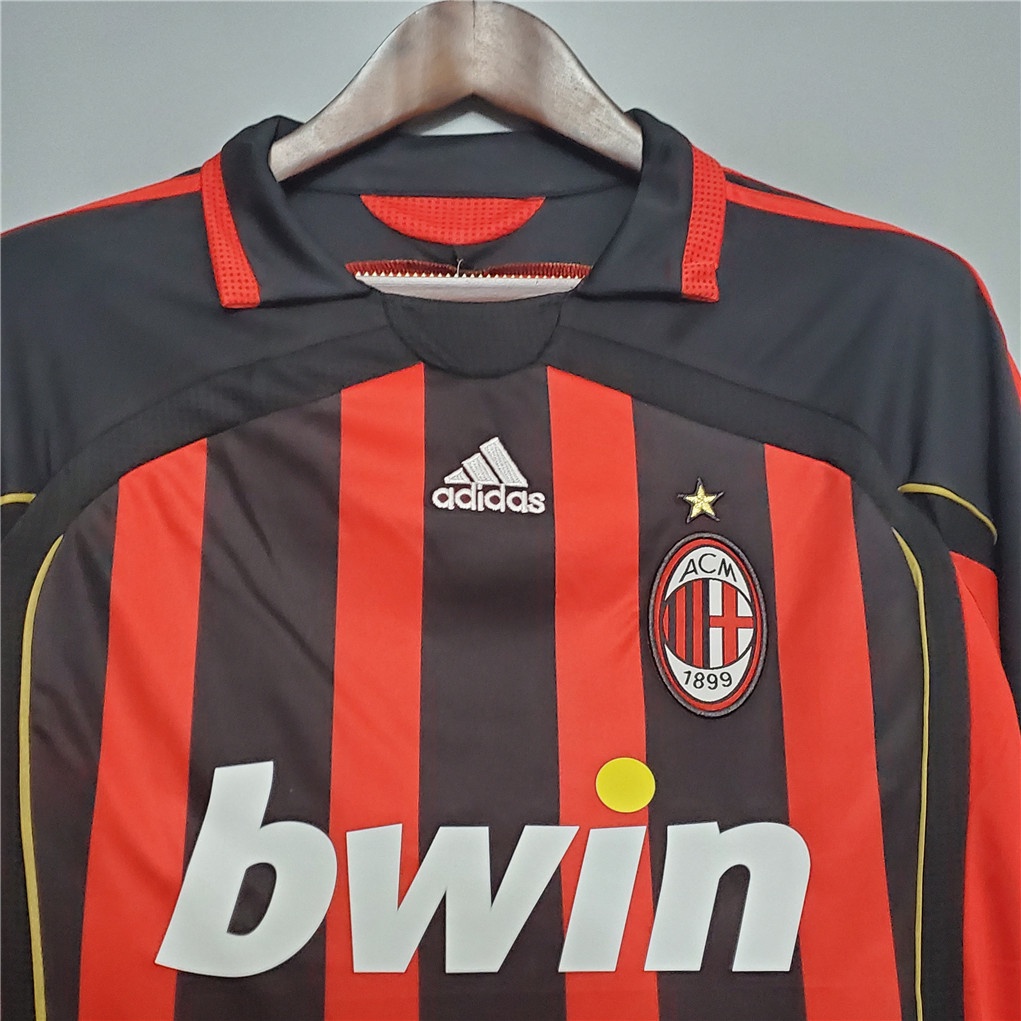 Áo Bóng Đá Đội Tuyển Milan 06-07 Phong Cách Retro
