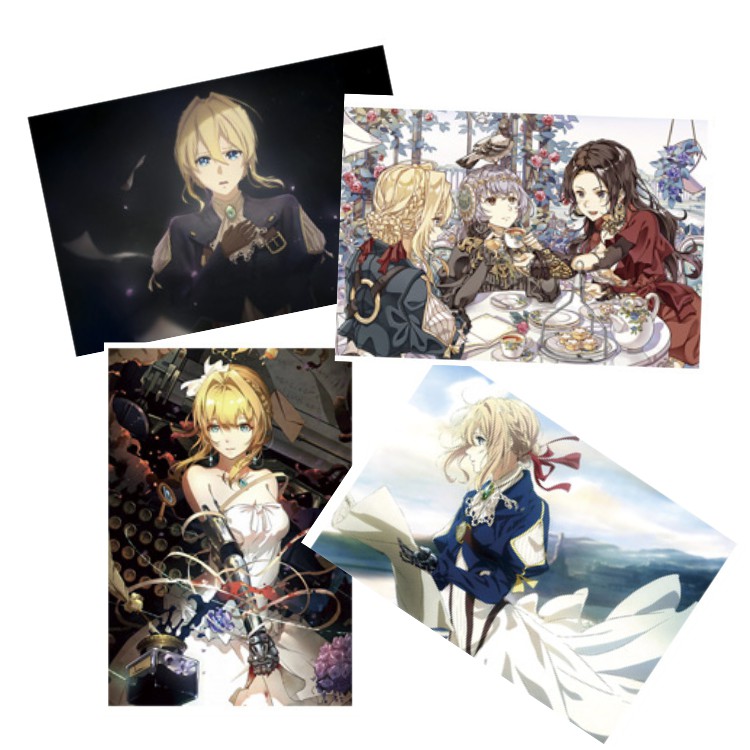 Set 8 tấm tranh poster A3 Violet Evergarden anime siêu chất