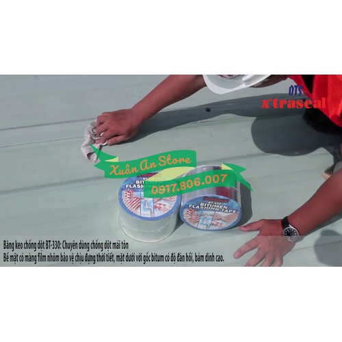 BĂNG KEO DÁN TÔN CHỐNG DỘT BT330 DÀI 10M XUẤT XỨ MALAYSIA