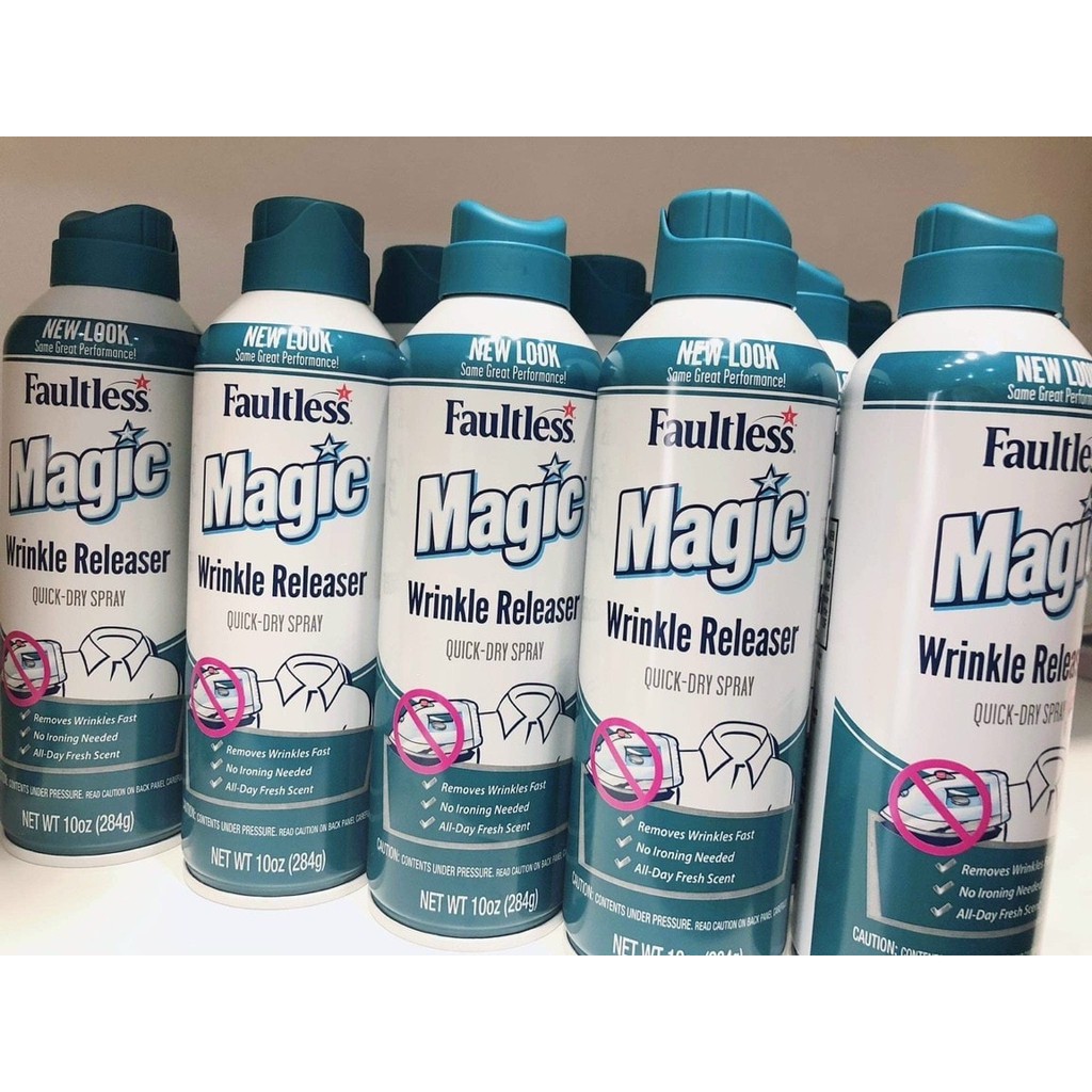 Xịt phẳng quần áo không cần bàn là Magic Faultless
