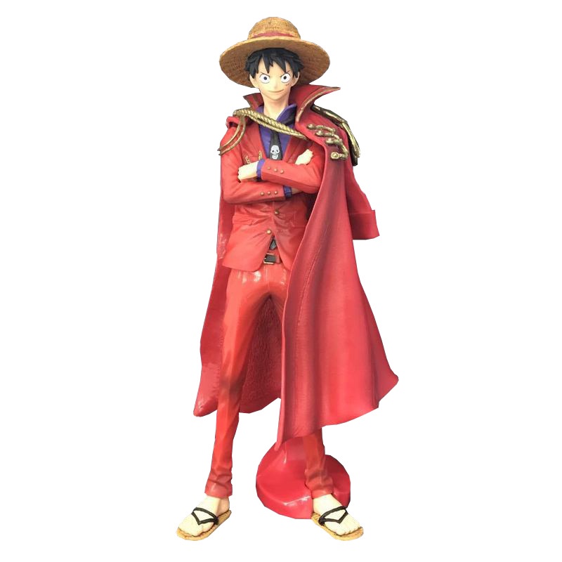 Mô Hình Nhân Vật Luffy Mặc Áo Choàng Đỏ Trong One Piece Kỷ Niệm Lần Thứ 20