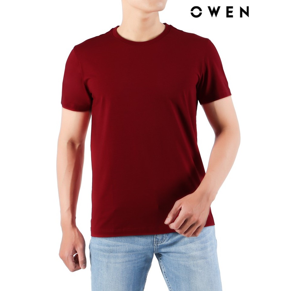 Áo Tshirt ngắn tay Owen Modal Bodyfit màu đỏ - TSN22037