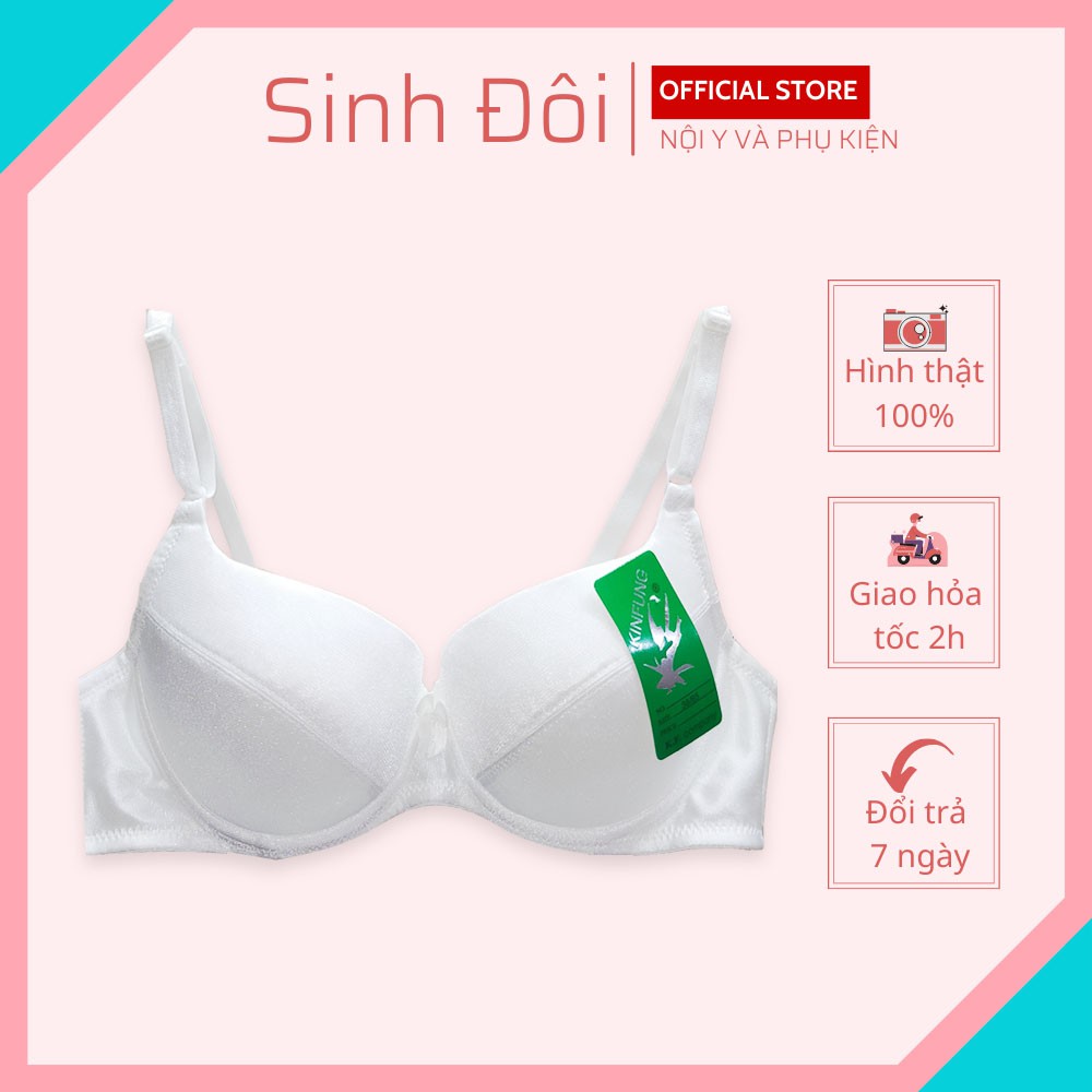 Áo ngực nữ có gọng nâng ngực KungFung (KF) mút mỏng màu trơn cúp xéo thoải mái mặc áo dài, áo sơ mi size 34-36-38