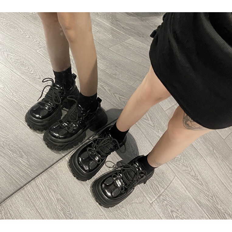 - Giày da nữ giày oxford cách điệu tăng chiều cao 7 cm độc quyền jinxstoregirls phong cách HQ