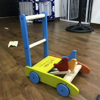 Xe gỗ tập đi 3 con chim cho bé