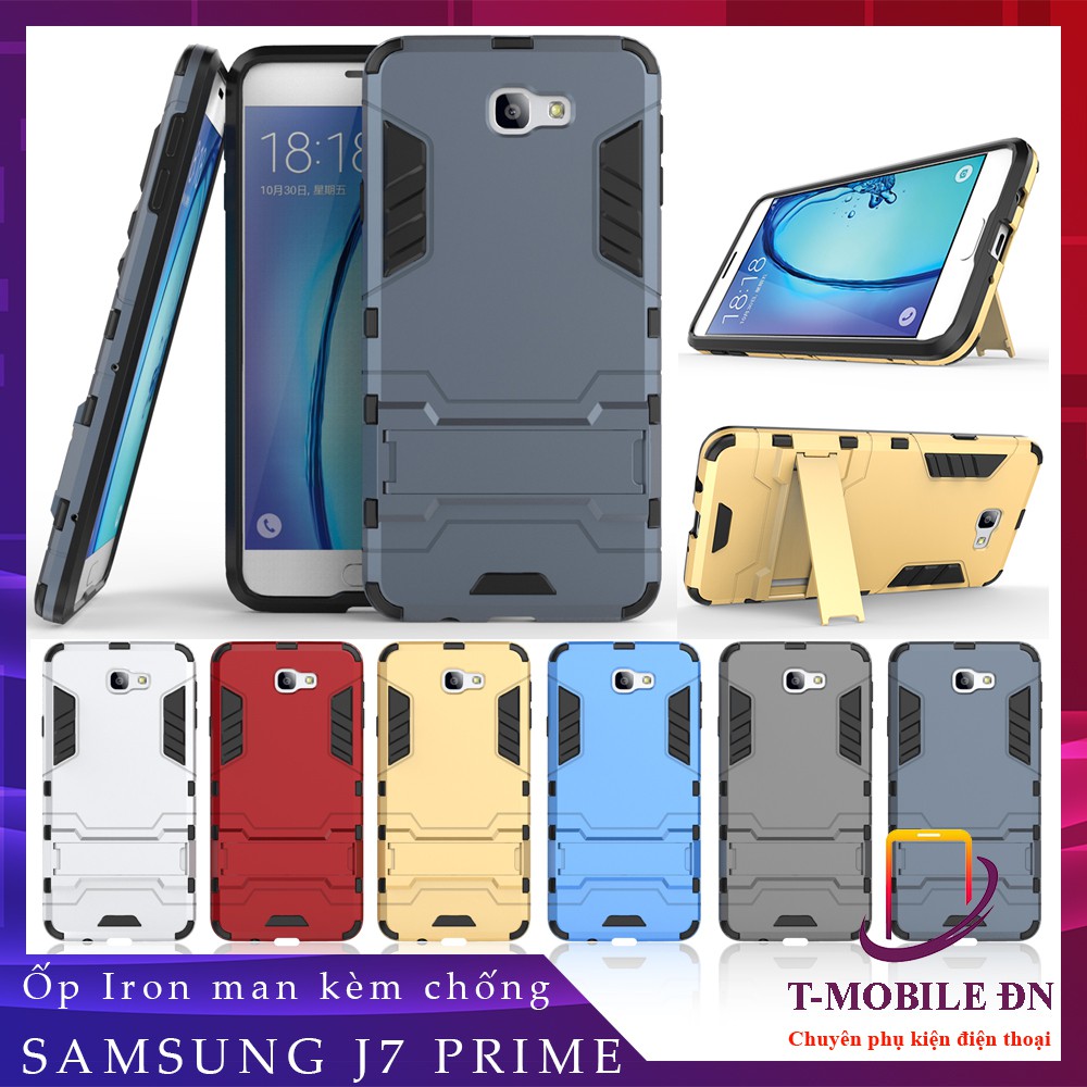 Ốp lưng Samsung J7 Prime, 🔥FREESHIP🔥 Ốp IRON MAN chống sốc kèm chống xem video và bảo vệ camera Samsung J7 Prime